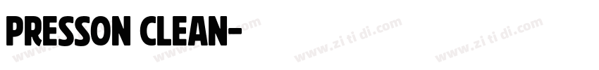 Presson Clean字体转换
